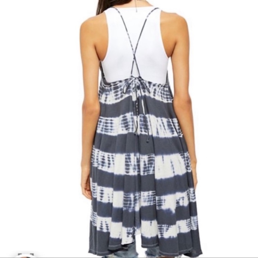 NWT Free People Tie Dye Tunic Dress Cotton Boho Hippie Beach Coverup Sizes XS S - Picture 6 of 7
